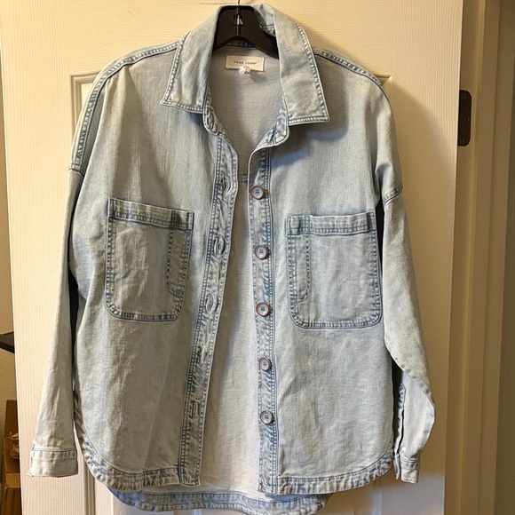 Dear John Tops - Dear John EUC Oversized Light Blue Shacket size S